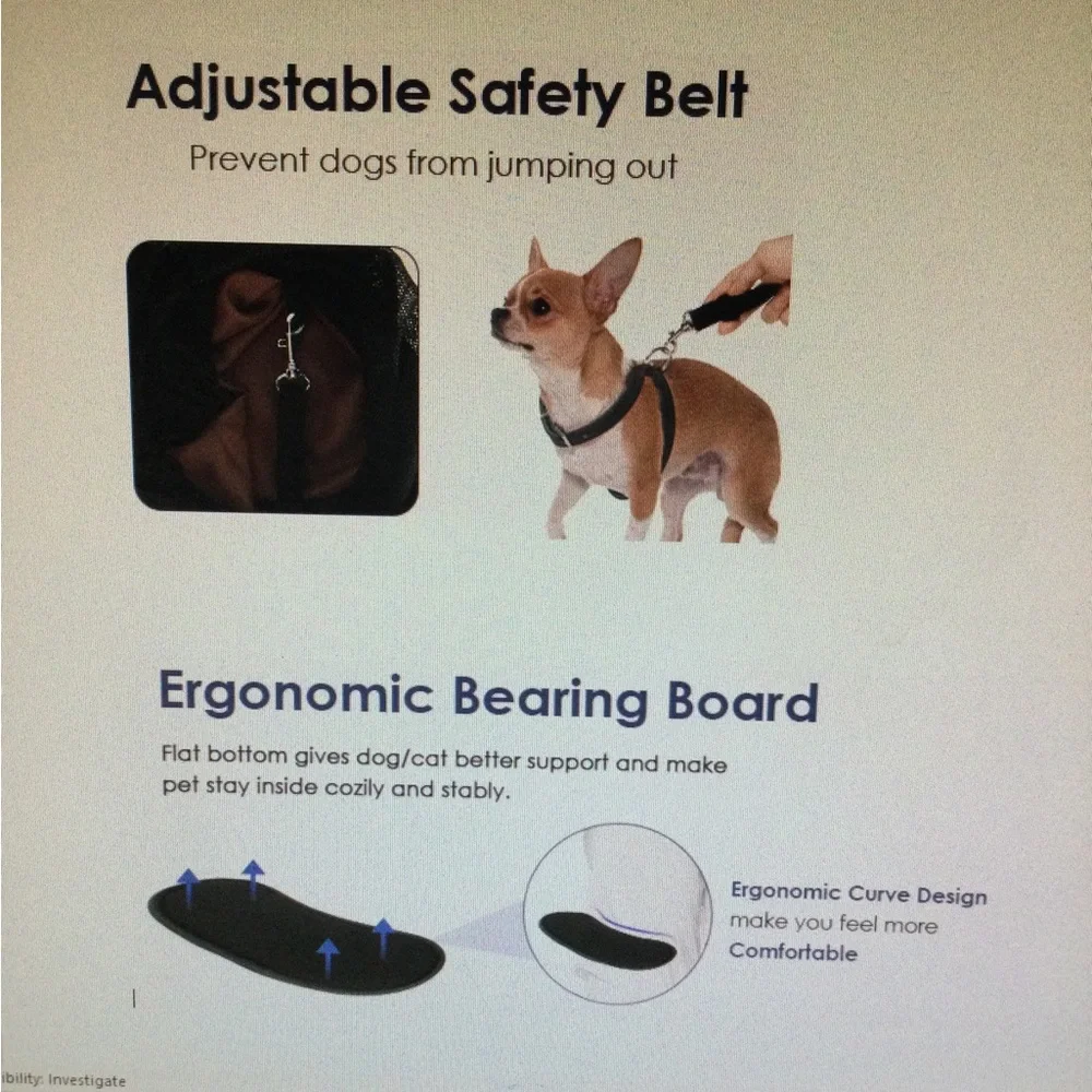 Lukovee Black Pet Sling Carrier